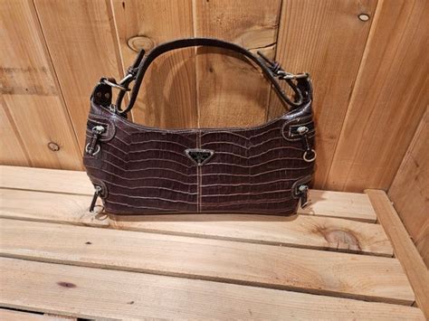 prada milano dal 1913 alligator purse brown leather|Prada Milano Purse Dal 1913 for sale .